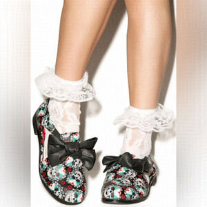 Iron Fist Sugar High Oxford Flats  Size 6